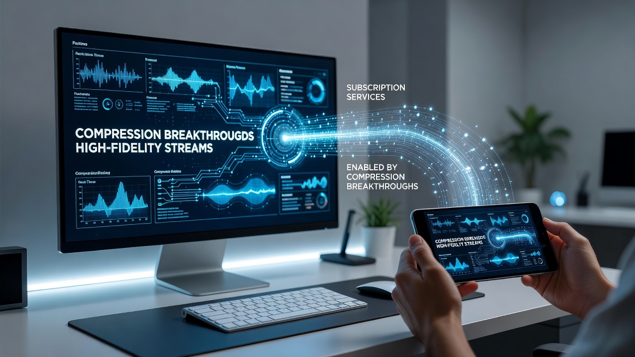 Desktop and handheld gaming devices connected through advanced compression streaming technology