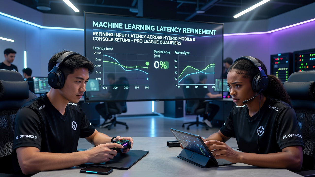 Machine learning models processing input data streams from mobile devices and console controllers in a professional esports training facility